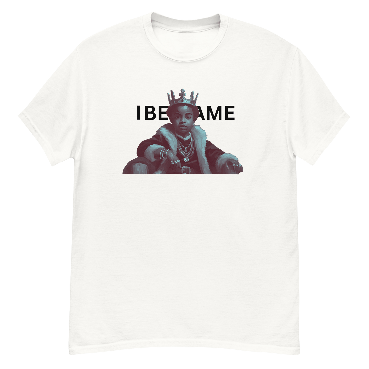 I, Became white tee